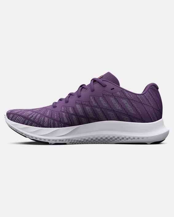 Women's UA Charged Breeze 2 Running Shoes in Purple image number 1